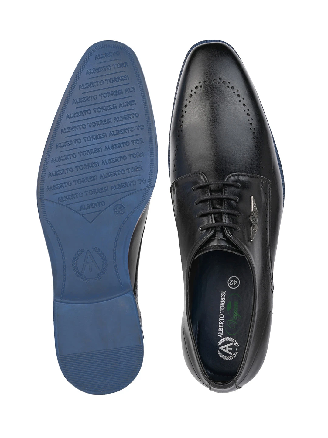 Alberto Torresi Hungary Series 607 Branded Sole Black Formal Shoes 8 Alberto Torresi Hungary Series 607 Branded Sole Black Formal Shoes - Image 8