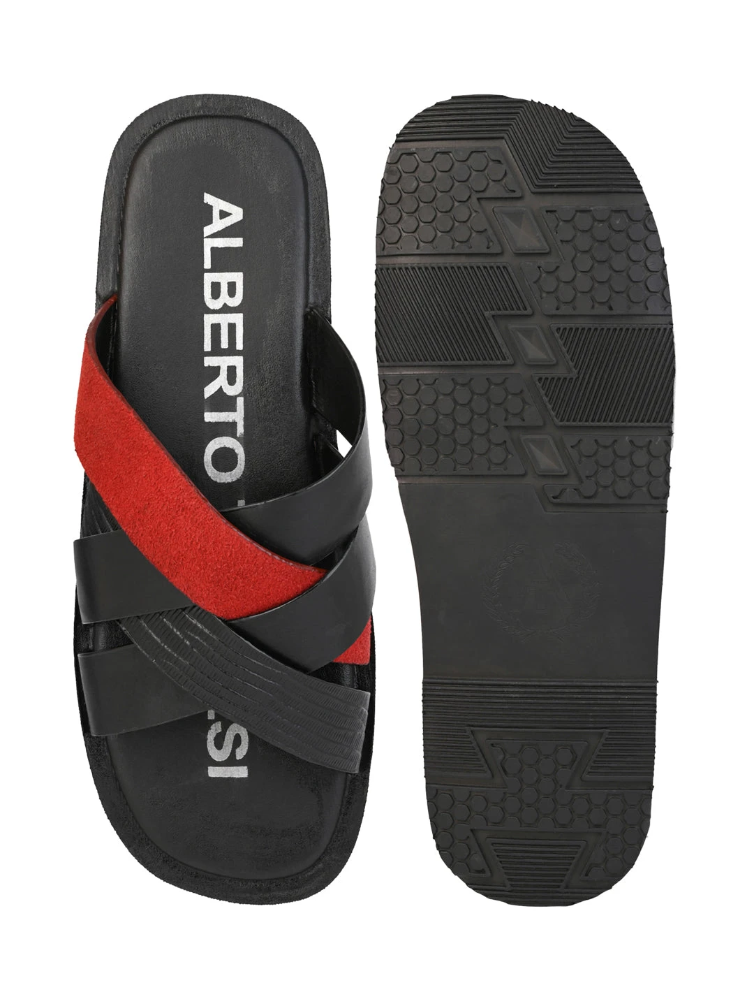 Alberto Torresi 270 Trendy Non Stitched Strap RedLeather Slippers 7 Alberto Torresi 270 Trendy Non Stitched Strap RedLeather Slippers - Image 7