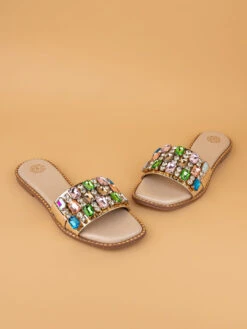 Urban Shoes Store -Urban Shoes Store 1003 MULTI GOLD N 2