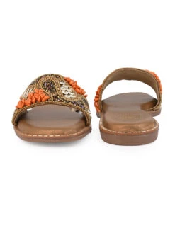 Alberto Torresi Brown Handcrafted Detailing With Festive Charm -Urban Shoes Store 1004 ORANGE GOLD 4