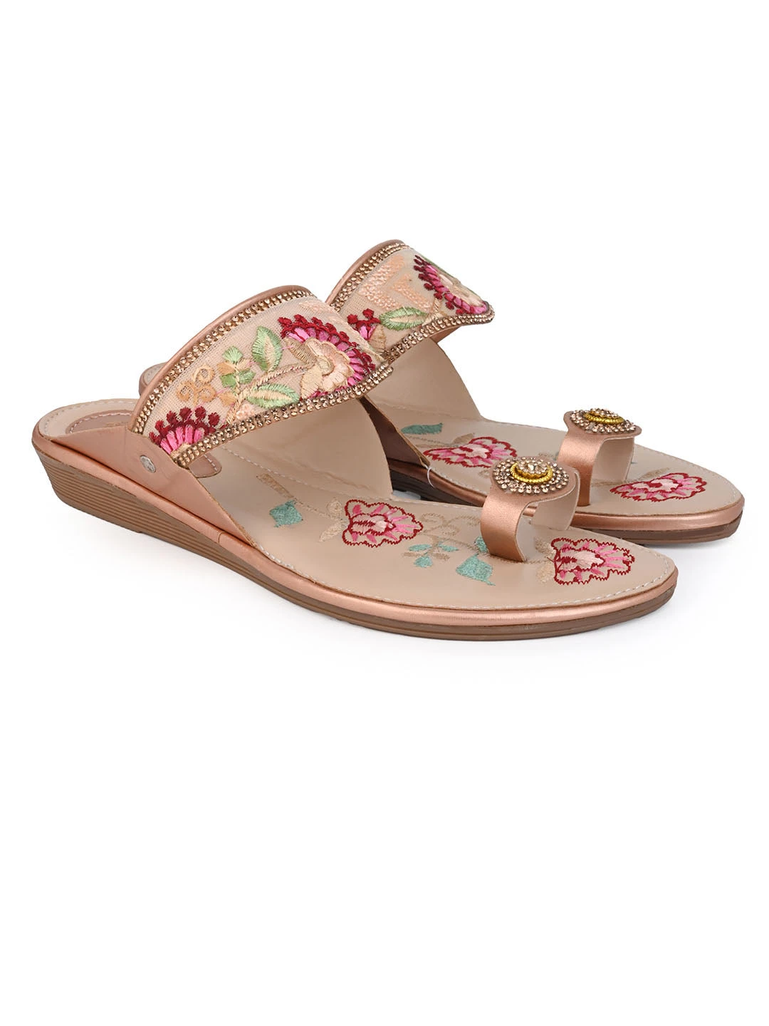Alberto Torresi Women’s Embroidered Ethnic Sandals 2 Alberto Torresi Women’s Embroidered Ethnic Sandals - Image 2