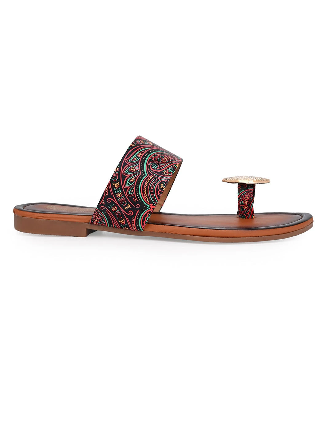 Alberto Torresi Women’s Printed Ethnic Kolhapuri Sandals 3 Alberto Torresi Women’s Printed Ethnic Kolhapuri Sandals - Image 3