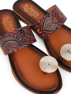 Alberto Torresi Women’s Printed Ethnic Kolhapuri Sandals 13 Alberto Torresi Women’s Printed Ethnic Kolhapuri Sandals -Urban Shoes Store 1008 TAN 7