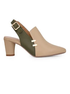 Alberto Torresi Women’s Baige & Olive Slingback Block Heels 10 Alberto Torresi Women’s Baige & Olive Slingback Block Heels -Urban Shoes Store 1020 BAIGE 3