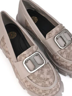 Alberto Torresi Women’s Chunky Sole Loafers With Buckle 12 Alberto Torresi Women’s Chunky Sole Loafers With Buckle -Urban Shoes Store 1030 BAIGE 7