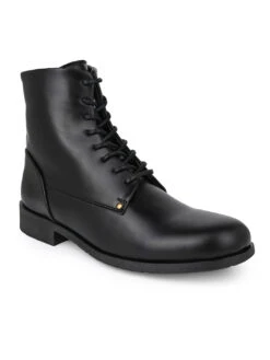 Alberto Torresi Barcus Series 111 Faux Black Leather Long Boots