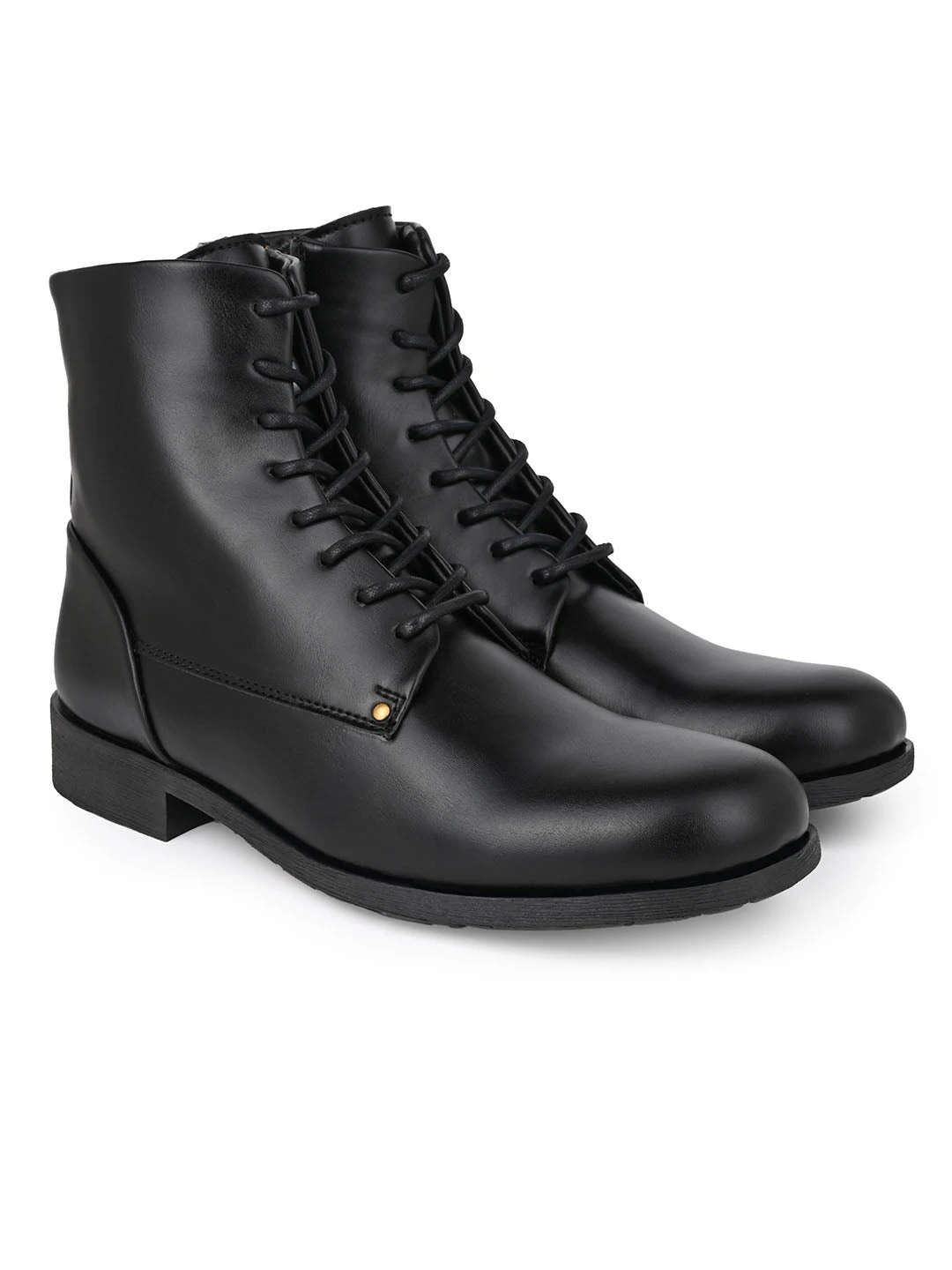 Alberto Torresi Barcus Series 111 Faux Black Leather Long Boots 2 Alberto Torresi Barcus Series 111 Faux Black Leather Long Boots - Image 2