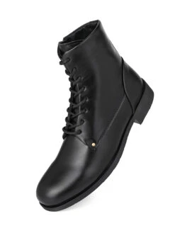 Alberto Torresi Barcus Series 111 Faux Black Leather Long Boots 10 Alberto Torresi Barcus Series 111 Faux Black Leather Long Boots -Urban Shoes Store 40111 BLACK 4