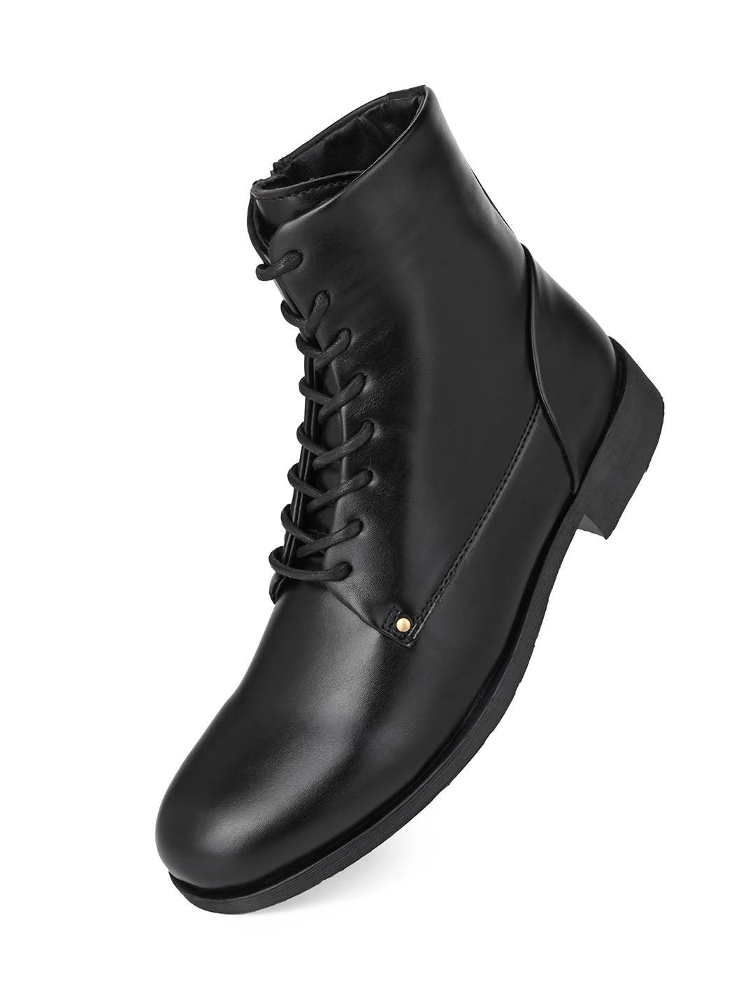 Alberto Torresi Barcus Series 111 Faux Black Leather Long Boots 4 Alberto Torresi Barcus Series 111 Faux Black Leather Long Boots - Image 4