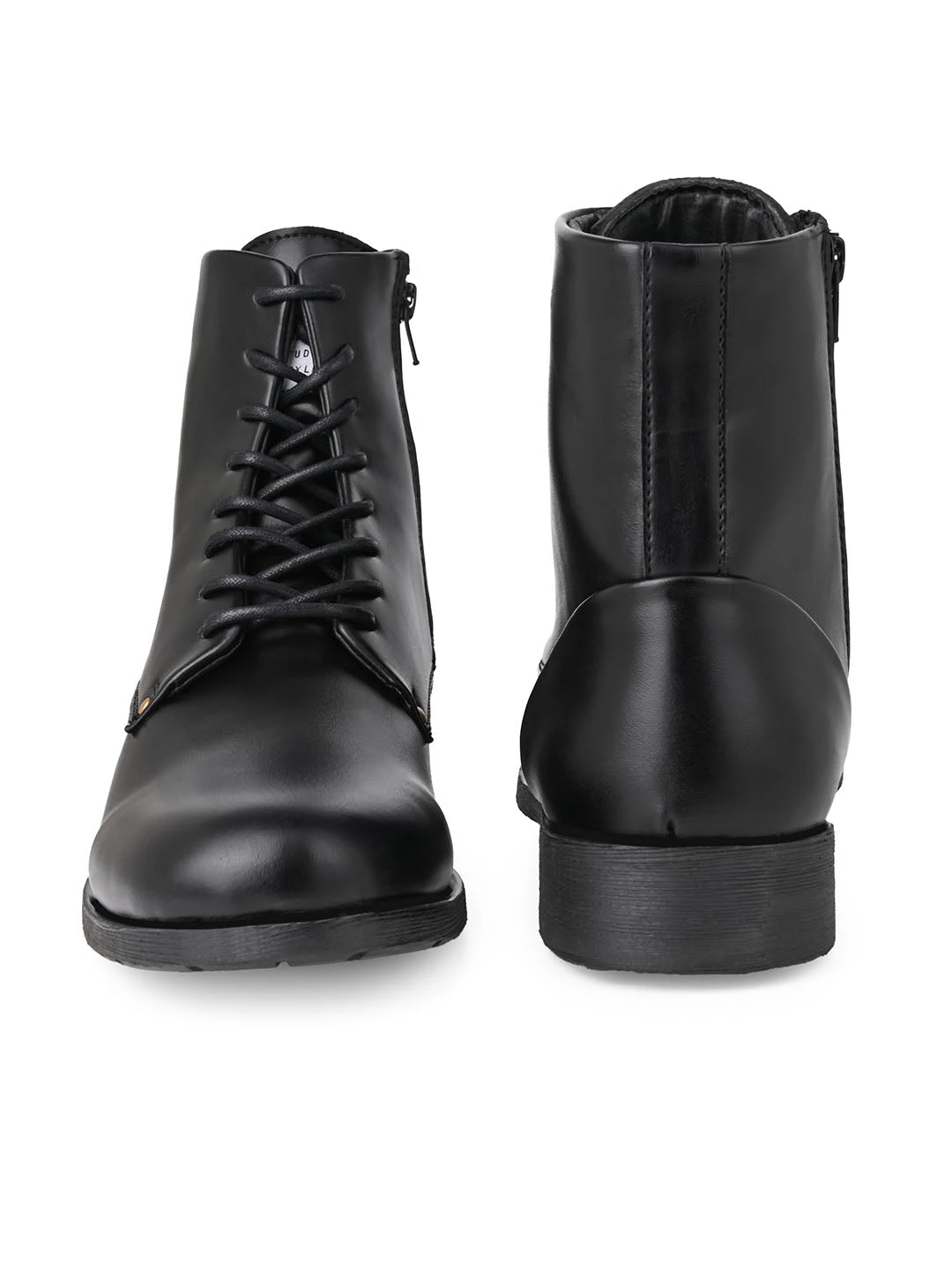Alberto Torresi Barcus Series 111 Faux Black Leather Long Boots 5 Alberto Torresi Barcus Series 111 Faux Black Leather Long Boots - Image 5