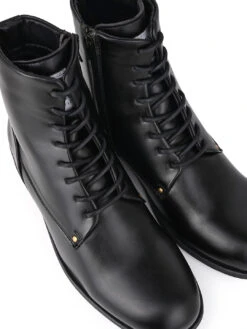 Alberto Torresi Barcus Series 111 Faux Black Leather Long Boots 13 Alberto Torresi Barcus Series 111 Faux Black Leather Long Boots -Urban Shoes Store 40111 BLACK 7