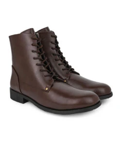 Alberto Torresi Barcus Series 111 Faux Brown Leather Long Boots 10 Alberto Torresi Barcus Series 111 Faux Brown Leather Long Boots -Urban Shoes Store 40111 BROWN 2