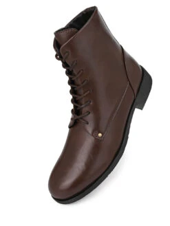 Alberto Torresi Barcus Series 111 Faux Brown Leather Long Boots 12 Alberto Torresi Barcus Series 111 Faux Brown Leather Long Boots -Urban Shoes Store 40111 BROWN 4