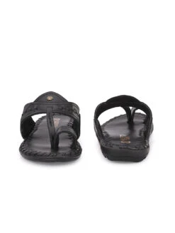 Alberto Torresi Men's Black Kolhapuri Thong Slipper 15 Alberto Torresi Men's Black Kolhapuri Thong Slipper -Urban Shoes Store 59264 BLACK 6