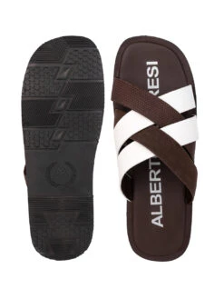 Alberto Torresi MenBrown Slippers 15 Alberto Torresi MenBrown Slippers -Urban Shoes Store 59269 WHITE BROWN 5 91839df6 55f9 4ad6 93ea 7634065adf0f