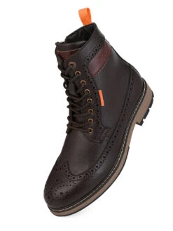 Aberto Torresi Sabastian Brouge High Tops Series 36 Boots For Men -Urban Shoes Store 62337 BROWN 5