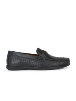 Alberto Torresi Genuine Leather Black Textured Loafers For Men -Urban Shoes Store 63797 BLACK CROCO 2 2c6d61d5 b18e 42b8 a0d2 e7ea46b6828d