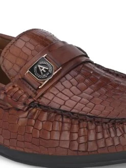 Genuine Leather Textured Impact Technolog Slip On 18 Genuine Leather Textured Impact Technolog Slip On -Urban Shoes Store 63797 TAN CROCO 8