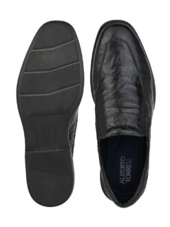 Alberto Torresi Shiny CrinkleBlack Leather Slip InSneakers Eva Sole Formals 19 Alberto Torresi Shiny CrinkleBlack Leather Slip InSneakers Eva Sole Formals -Urban Shoes Store 66701 BLACK 6