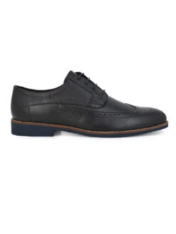 Alberto Torresi Horwik Series Black Mild Leather Brogue Shoe -Urban Shoes Store 66707 BLACK 2