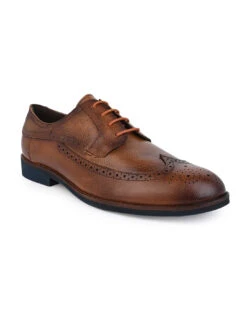Alberto Torresi Horwik Series Tan Mild Leather Brogue Shoe -Urban Shoes Store 66707 TAN 1