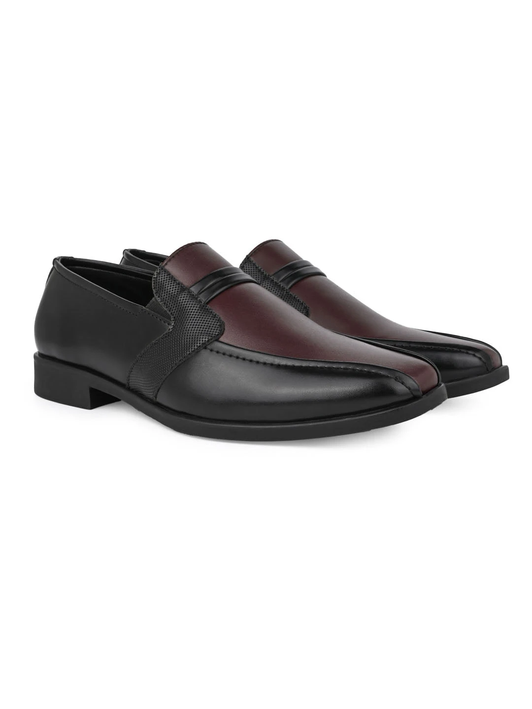 Alberto Torresi Office Edition Black Bordo Faux Leather Slip On 800 3 Alberto Torresi Office Edition Black Bordo Faux Leather Slip On 800 - Image 3