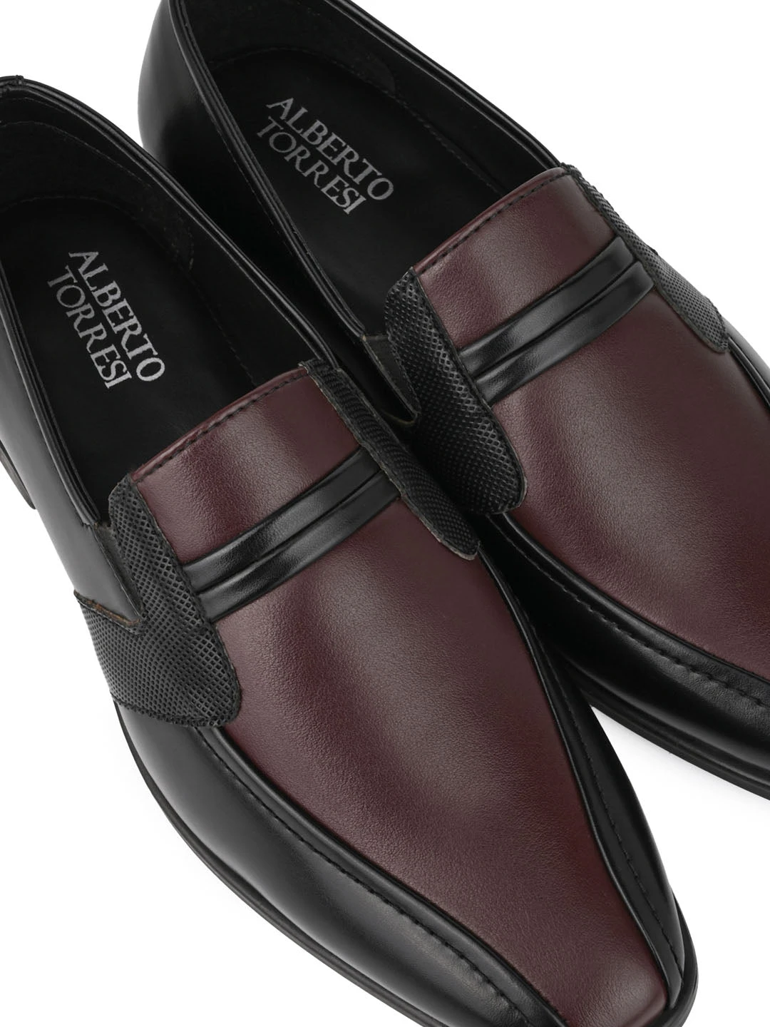 Alberto Torresi Office Edition Black Bordo Faux Leather Slip On 800 8 Alberto Torresi Office Edition Black Bordo Faux Leather Slip On 800 - Image 8