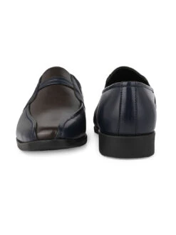 Alberto Torresi Office Edition Blue Brown Faux Leather Slip On 800 -Urban Shoes Store 66800 BLUE BROWN 5