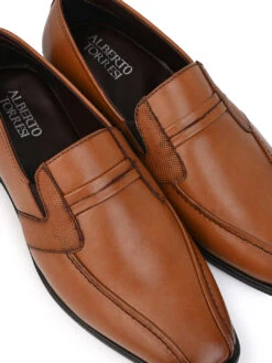 Alberto Torresi Office Edition Tan Faux Leather Slip On 800 -Urban Shoes Store 66800 TAN 7