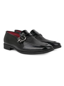 Alberto Torresi Office Edition Black PatentFaux Leather Monk Slip On 801 -Urban Shoes Store 66801 BLACK PATENT 2