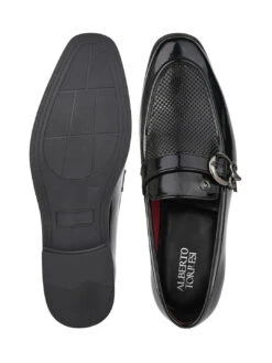 Alberto Torresi Office Edition Black PatentFaux Leather Monk Slip On 801 -Urban Shoes Store 66801 BLACK PATENT 6