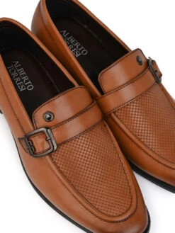 Alberto Torresi Office Edition Tan Faux Leather Monk Slip On 801 -Urban Shoes Store 66801 TAN 7