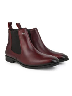 Alberto Torresi Men’sLeather Chelsea Boots In Burgundy In Bordo 10 Alberto Torresi Men’sLeather Chelsea Boots In Burgundy In Bordo -Urban Shoes Store 66807 BORDO 2