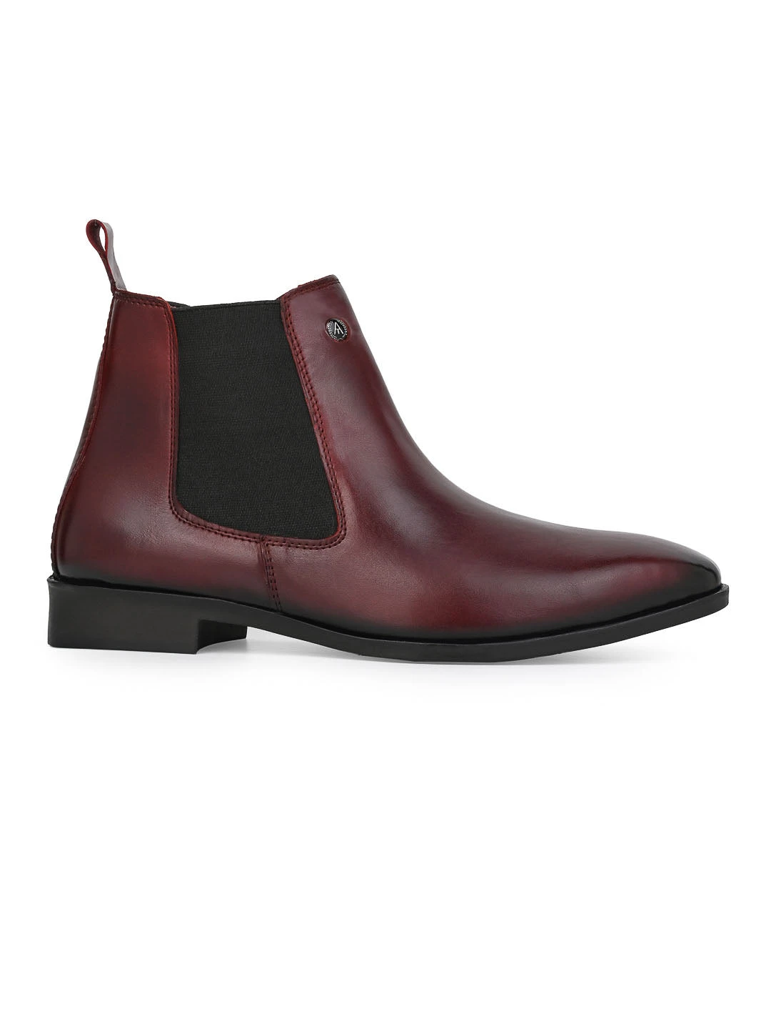 Alberto Torresi Men’sLeather Chelsea Boots In Burgundy In Bordo 4 Alberto Torresi Men’sLeather Chelsea Boots In Burgundy In Bordo - Image 4