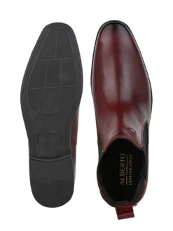 Alberto Torresi Men’sLeather Chelsea Boots In Burgundy In Bordo 13 Alberto Torresi Men’sLeather Chelsea Boots In Burgundy In Bordo -Urban Shoes Store 66807 BORDO 5
