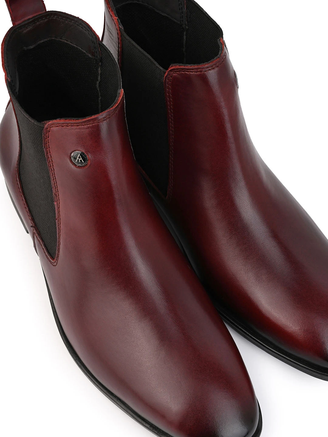 Alberto Torresi Men’sLeather Chelsea Boots In Burgundy In Bordo 8 Alberto Torresi Men’sLeather Chelsea Boots In Burgundy In Bordo - Image 8