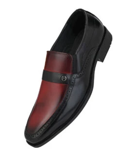 Alberto Torresi Genuine Leather Black-Bordo Slipon Formal Shoes 12 Alberto Torresi Genuine Leather Black-Bordo Slipon Formal Shoes -Urban Shoes Store 66925 BLACK BORDO 4
