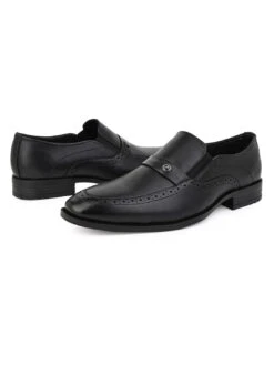 Alberto Torresi Black Formals Slip-Ons -Urban Shoes Store 66925 BLACK 2
