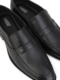Alberto Torresi Black Formals Slip-Ons -Urban Shoes Store 66925 BLACK 7