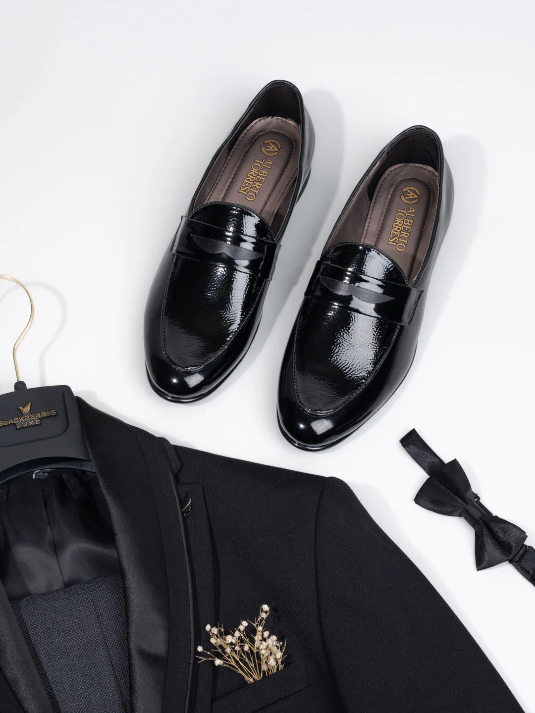 Alberto Torresi Nancy Penny Black Patent Saddle Loaffer 1 Alberto Torresi Nancy Penny Black Patent Saddle Loaffer