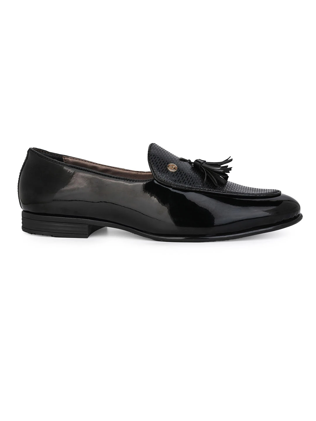 Alberto Torresi Nancy Penny Black Patent Tassel Loafer 4 Alberto Torresi Nancy Penny Black Patent Tassel Loafer - Image 4