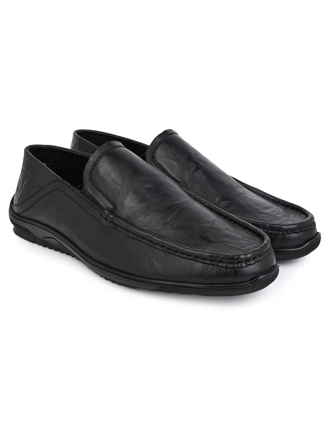 Alberto Torresi Black Leather Casual Loafers 2 Alberto Torresi Black Leather Casual Loafers - Image 2
