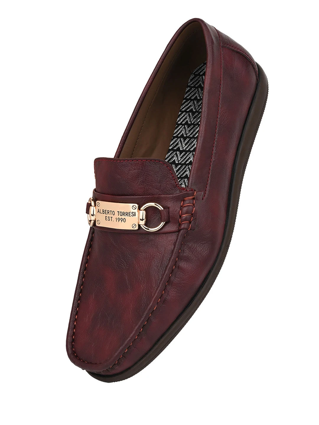 Alberto Torresi Twisty Series 531 Full Flex Rubber Sole Slip In Bordo Casual Loafers 5 Alberto Torresi Twisty Series 531 Full Flex Rubber Sole Slip In Bordo Casual Loafers - Image 5