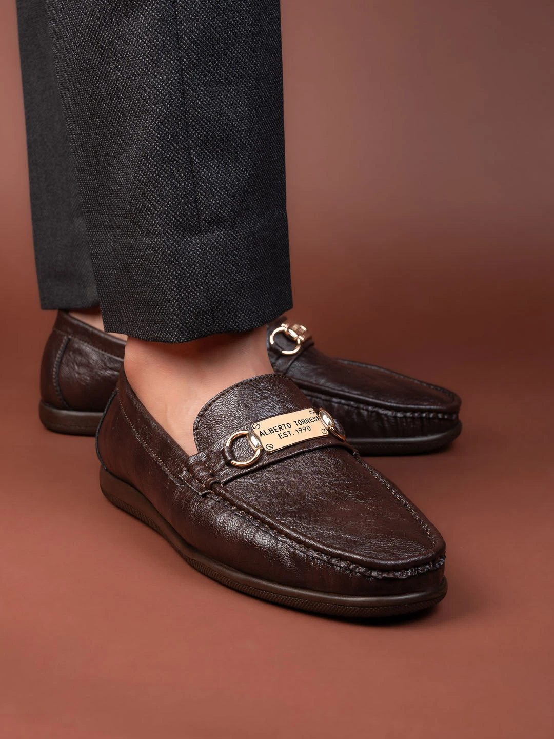 Alberto Torresi Twisty Series 531 Full Flex Rubber Sole Slip In Brown Casual Loafers 1 Alberto Torresi Twisty Series 531 Full Flex Rubber Sole Slip In Brown Casual Loafers