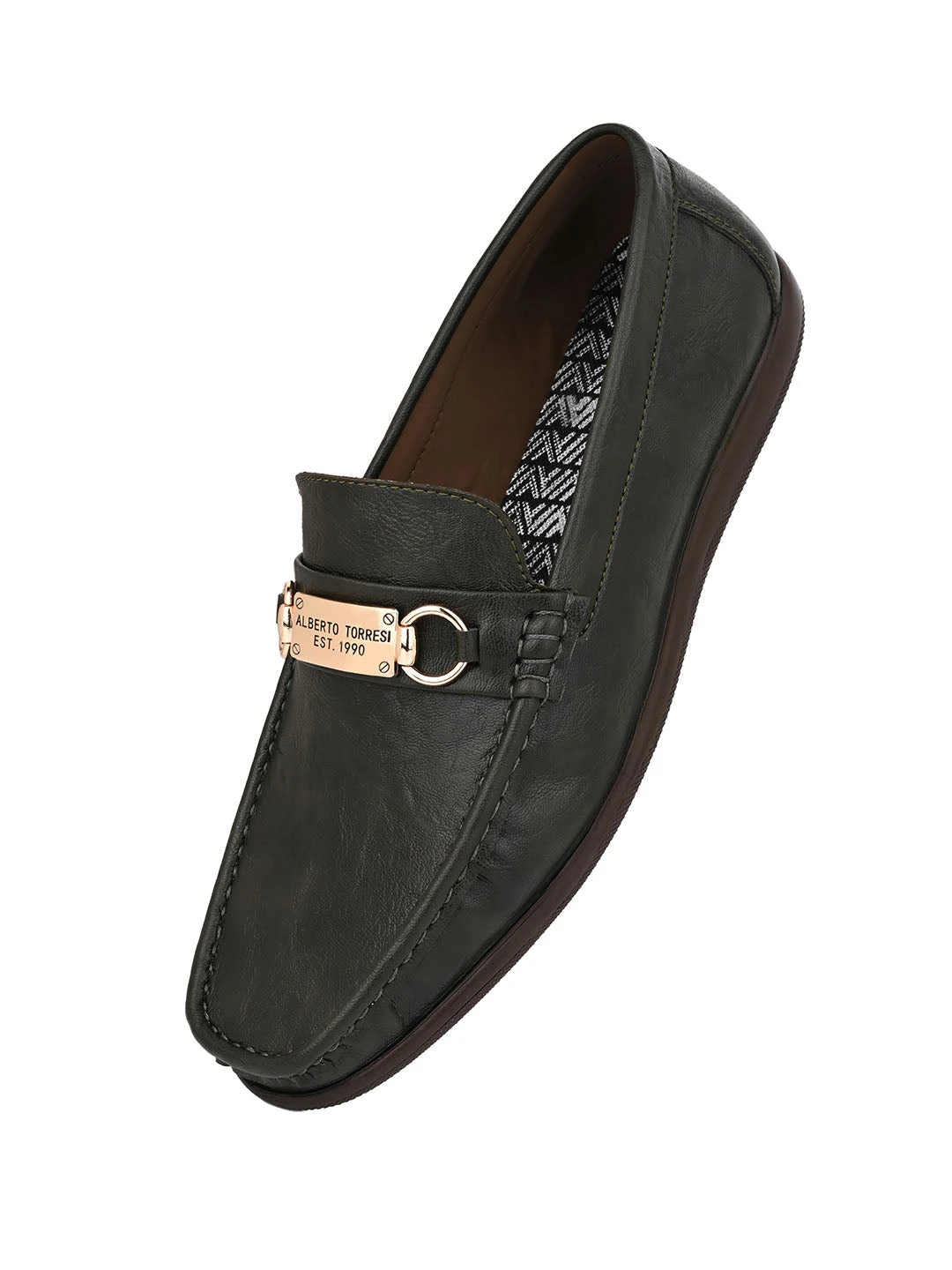 Alberto Torresi Twisty Series 531 Full Flex Rubber Sole Slip In Olive Casual Loafers 5 Alberto Torresi Twisty Series 531 Full Flex Rubber Sole Slip In Olive Casual Loafers - Image 5