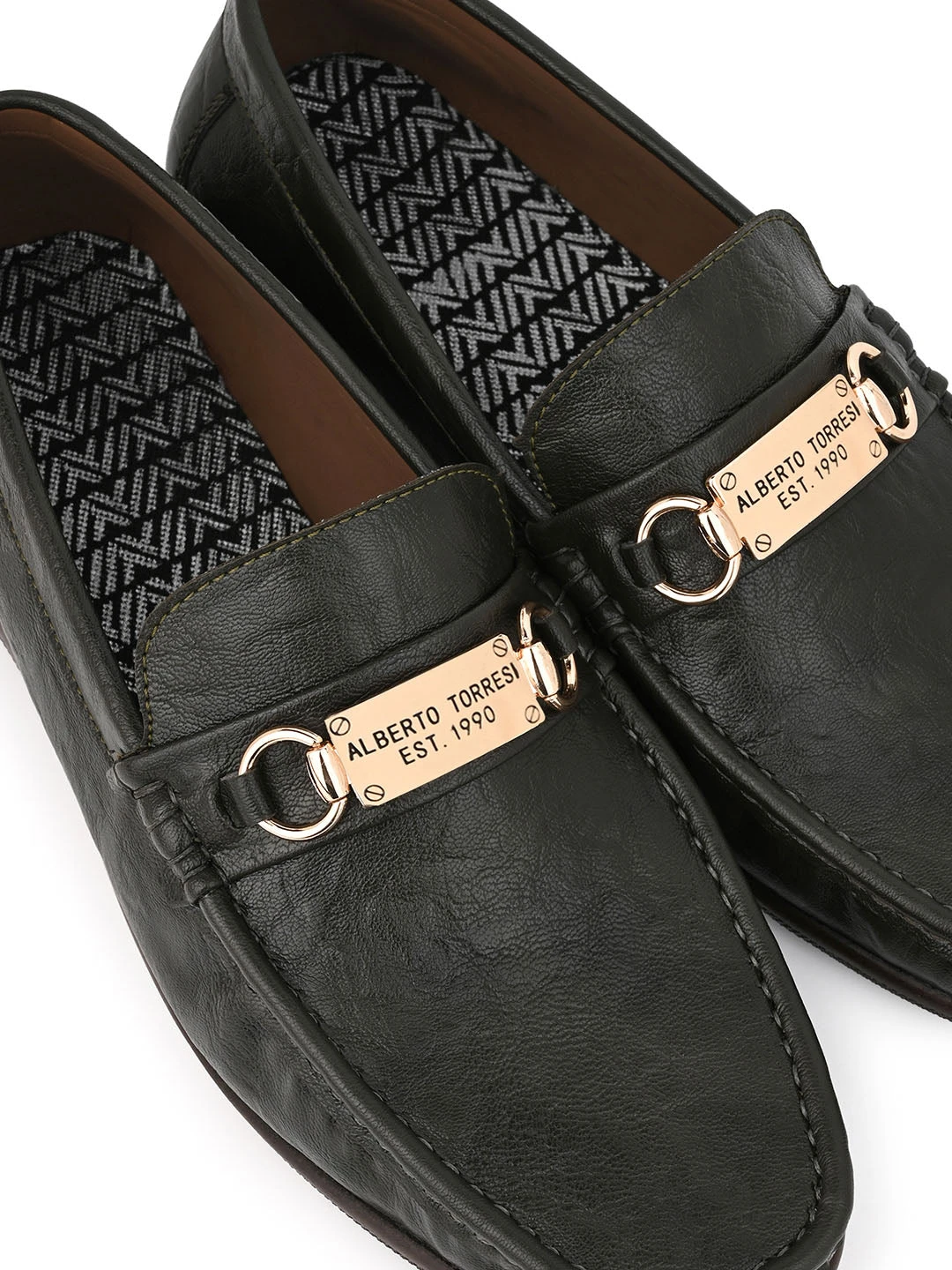 Alberto Torresi Twisty Series 531 Full Flex Rubber Sole Slip In Olive Casual Loafers 8 Alberto Torresi Twisty Series 531 Full Flex Rubber Sole Slip In Olive Casual Loafers - Image 8