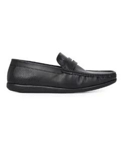 Alberto Torresi Black Faux Leather Loafers For Men -Urban Shoes Store 88533 BLACK 3 1228dc6a 59e9 436a a001 44b1dab8a691