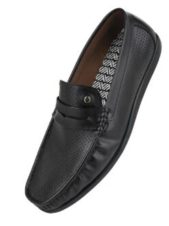 Alberto Torresi Black Faux Leather Loafers For Men -Urban Shoes Store 88533 BLACK 4 a70f5bc6 fcf3 4e2b af65 74348ca18671