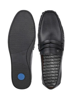 Alberto Torresi Black Faux Leather Loafers For Men -Urban Shoes Store 88533 BLACK 5 18139d21 e28e 4454 9c63 7e5c2057ba7f