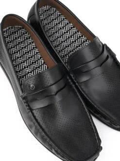 Alberto Torresi Black Faux Leather Loafers For Men -Urban Shoes Store 88533 BLACK 7 fa59be11 2f6a 4806 aba2 237cadf82509